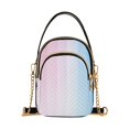 thumbnail image 1 of FORMRS Crossbody Bag for Women Quilted Travel Shoulder Cell Phone Purse with Chain Strap Handbag, Light Blue Stripes, 1 of 7