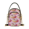 thumbnail image 1 of FORMRS Crossbody Bag for Women Quilted Travel Shoulder Cell Phone Purse with Chain Strap Handbag, Light Pink Doughnuts, 1 of 7