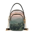 thumbnail image 1 of FORMRS Crossbody Bag for Women Quilted Travel Shoulder Cell Phone Purse with Chain Strap Handbag, Mountains at Dawn, 1 of 7