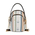 thumbnail image 1 of FORMRS Crossbody Bag for Women Quilted Travel Shoulder Cell Phone Purse with Chain Strap Handbag, Nautical Pattern, 1 of 7