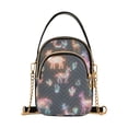 thumbnail image 1 of FORMRS Crossbody Bag for Women Quilted Travel Shoulder Cell Phone Purse with Chain Strap Handbag, Neon Llamas Pattern, 1 of 7