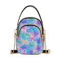 thumbnail image 1 of FORMRS Crossbody Bag for Women Quilted Travel Shoulder Cell Phone Purse with Chain Strap Handbag, Neon Starfish Pattern, 1 of 7