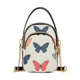 thumbnail image 1 of FORMRS Crossbody Bag for Women Quilted Travel Shoulder Cell Phone Purse with Chain Strap Handbag, Orange Butterflies, 1 of 7