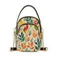 thumbnail image 1 of FORMRS Crossbody Bag for Women Quilted Travel Shoulder Cell Phone Purse with Chain Strap Handbag, Orange Leaves, 1 of 7