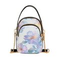 thumbnail image 1 of FORMRS Crossbody Bag for Women Quilted Travel Shoulder Cell Phone Purse with Chain Strap Handbag, Pastel Flower Pattern, 1 of 7