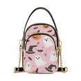 thumbnail image 1 of FORMRS Crossbody Bag for Women Quilted Travel Shoulder Cell Phone Purse with Chain Strap Handbag, Pink Halloween Ghosts, 1 of 7