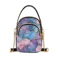 thumbnail image 1 of FORMRS Crossbody Bag for Women Quilted Travel Shoulder Cell Phone Purse with Chain Strap Handbag, Pink Marble Pattern, 1 of 7