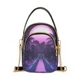 thumbnail image 1 of FORMRS Crossbody Bag for Women Quilted Travel Shoulder Cell Phone Purse with Chain Strap Handbag, Pink Road, 1 of 7