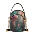 thumbnail image 1 of FORMRS Crossbody Bag for Women Quilted Travel Shoulder Cell Phone Purse with Chain Strap Handbag, Psychedelic Forest, 1 of 7