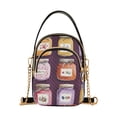 thumbnail image 1 of FORMRS Crossbody Bag for Women Quilted Travel Shoulder Cell Phone Purse with Chain Strap Handbag, Purple Jam, 1 of 7