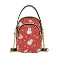 thumbnail image 1 of FORMRS Crossbody Bag for Women Shoulder Cell Phone Purse with Zipper, Red Snowman, 1 of 7