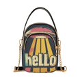 thumbnail image 1 of FORMRS Crossbody Bag for Women Quilted Travel Shoulder Cell Phone Purse with Chain Strap Handbag, Red UFO, 1 of 7