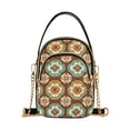 thumbnail image 1 of FORMRS Crossbody Bag for Women Quilted Travel Shoulder Cell Phone Purse with Chain Strap Handbag, Retro Blossom Flower, 1 of 7
