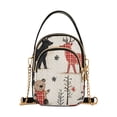 thumbnail image 1 of FORMRS Crossbody Bag for Women Quilted Travel Shoulder Cell Phone Purse with Chain Strap Handbag, Retro Christmas Forest, 1 of 7