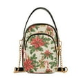 thumbnail image 1 of FORMRS Crossbody Bag for Women Shoulder Cell Phone Purse with Zipper, Retro Christmas Holly, 1 of 7