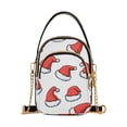 thumbnail image 1 of FORMRS Crossbody Bag for Women Quilted Travel Shoulder Cell Phone Purse with Chain Strap Handbag, Santa Hats Pattern, 1 of 7