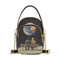 thumbnail image 1 of FORMRS Crossbody Bag for Women Quilted Travel Shoulder Cell Phone Purse with Chain Strap Handbag, Sitting on The Moon, 1 of 7