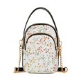 thumbnail image 1 of FORMRS Crossbody Bag for Women Quilted Travel Shoulder Cell Phone Purse with Chain Strap Handbag, Small Floral Pattern, 1 of 7