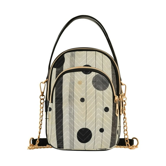 FORMRS Crossbody Bag for Women Shoulder Cell Phone Purse with Zipper, Stripes Pattern