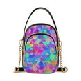 thumbnail image 1 of FORMRS Crossbody Bag for Women Shoulder Cell Phone Purse with Zipper, Vibrant Geometric Pattern, 1 of 7