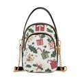 thumbnail image 1 of FORMRS Crossbody Bag for Women Quilted Travel Shoulder Cell Phone Purse with Chain Strap Handbag, White Christmas Holly, 1 of 7