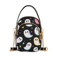 thumbnail image 1 of FORMRS Crossbody Bag for Women Quilted Travel Shoulder Cell Phone Purse with Chain Strap Handbag, White Halloween Ghost, 1 of 7