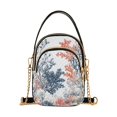 thumbnail image 1 of FORMRS Crossbody Bag for Women Quilted Travel Shoulder Cell Phone Purse with Chain Strap Handbag, White Sea Plants, 1 of 7