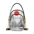 thumbnail image 1 of FORMRS Crossbody Bag for Women Quilted Travel Shoulder Cell Phone Purse with Chain Strap Handbag, White Streets, 1 of 7