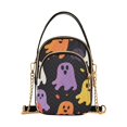 thumbnail image 1 of FORMRS Crossbody Bag for Women Quilted Travel Shoulder Cell Phone Purse with Chain Strap Handbag, Yellow Halloween Ghosts, 1 of 7
