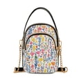 thumbnail image 1 of FORMRS Crossbody Bag for Women Quilted Travel Shoulder Cell Phone Purse with Chain Strap Handbag, Yellow Wildflower Pattern, 1 of 7