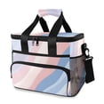 thumbnail image 1 of FORMRS Insulated Cooler Bag 24 Cans Capacity Soft Leakproof Lunch Box with Side Pockets, Abstract Blue, 1 of 7