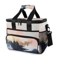 thumbnail image 1 of FORMRS Insulated Cooler Bag 24 Cans Capacity Soft Leakproof Lunch Box with Side Pockets, Abstract Landscape, 1 of 7