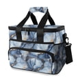 thumbnail image 1 of FORMRS Insulated Cooler Bag 24 Cans Capacity Soft Leakproof Lunch Box with Side Pockets, Abstract Marble Pattern, 1 of 7