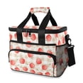 thumbnail image 1 of FORMRS Insulated Cooler Bag 24 Cans Capacity Soft Leakproof Lunch Box with Side Pockets, Apple Plaid Pattern, 1 of 7