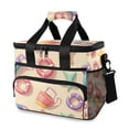 thumbnail image 1 of FORMRS Insulated Cooler Bag 24 Cans Capacity Soft Leakproof Lunch Box with Side Pockets, Beach Toys Pattern, 1 of 7