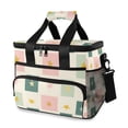thumbnail image 1 of FORMRS Insulated Cooler Bag 24 Cans Capacity Soft Leakproof Lunch Box with Side Pockets, Beige Abstract, 1 of 7