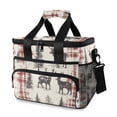 thumbnail image 1 of FORMRS Insulated Cooler Bag 24 Cans Capacity Soft Leakproof Lunch Box with Side Pockets, Beige Deer, 1 of 7