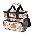 thumbnail image 1 of FORMRS Insulated Cooler Bag 24 Cans Capacity Soft Leakproof Lunch Box with Side Pockets, Beige Fall Leaves, 1 of 7