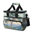 thumbnail image 1 of FORMRS Insulated Cooler Bag 24 Cans Capacity Soft Leakproof Lunch Box with Side Pockets, Beige Mountain, 1 of 7