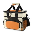thumbnail image 1 of FORMRS Insulated Cooler Bag 24 Cans Capacity Soft Leakproof Lunch Box with Side Pockets, Black Cat Orange Ball, 1 of 7