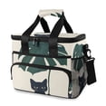 thumbnail image 1 of FORMRS Insulated Cooler Bag 24 Cans Capacity Soft Leakproof Lunch Box with Side Pockets, Black Cat Plants, 1 of 7