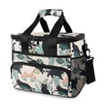 thumbnail image 1 of FORMRS Insulated Cooler Bag 24 Cans Capacity Soft Leakproof Lunch Box with Side Pockets, Black Floral Cat Pattern, 1 of 7