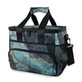 thumbnail image 1 of FORMRS Insulated Cooler Bag 24 Cans Capacity Soft Leakproof Lunch Box with Side Pockets, Black Marble, 1 of 7