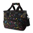 thumbnail image 1 of FORMRS Insulated Cooler Bag 24 Cans Capacity Soft Leakproof Lunch Box with Side Pockets, Black Neon Lightning, 1 of 7