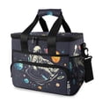 thumbnail image 1 of FORMRS Insulated Cooler Bag 24 Cans Capacity Soft Leakproof Lunch Box with Side Pockets, Black Record, 1 of 7