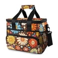 thumbnail image 1 of FORMRS Insulated Cooler Bag 24 Cans Capacity Soft Leakproof Lunch Box with Side Pockets, Blooming Flowers, 1 of 7