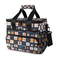 thumbnail image 1 of FORMRS Insulated Cooler Bag 24 Cans Capacity Soft Leakproof Lunch Box with Side Pockets, Blue Circle Mosaic, 1 of 7