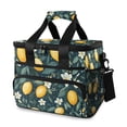thumbnail image 1 of FORMRS Insulated Cooler Bag 24 Cans Capacity Soft Leakproof Lunch Box with Side Pockets, Blue Floral Lemons, 1 of 7