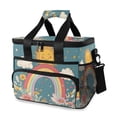 thumbnail image 1 of FORMRS Insulated Cooler Bag 24 Cans Capacity Soft Leakproof Lunch Box with Side Pockets, Blue Rainbow, 1 of 7