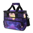 thumbnail image 1 of FORMRS Insulated Cooler Bag 24 Cans Capacity Soft Leakproof Lunch Box with Side Pockets, Blue Road, 1 of 7